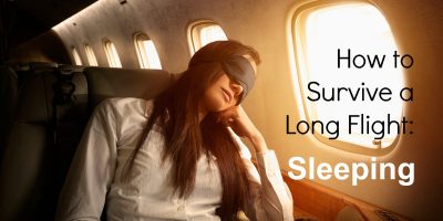 How To Survive a Long Flight : Sleeping