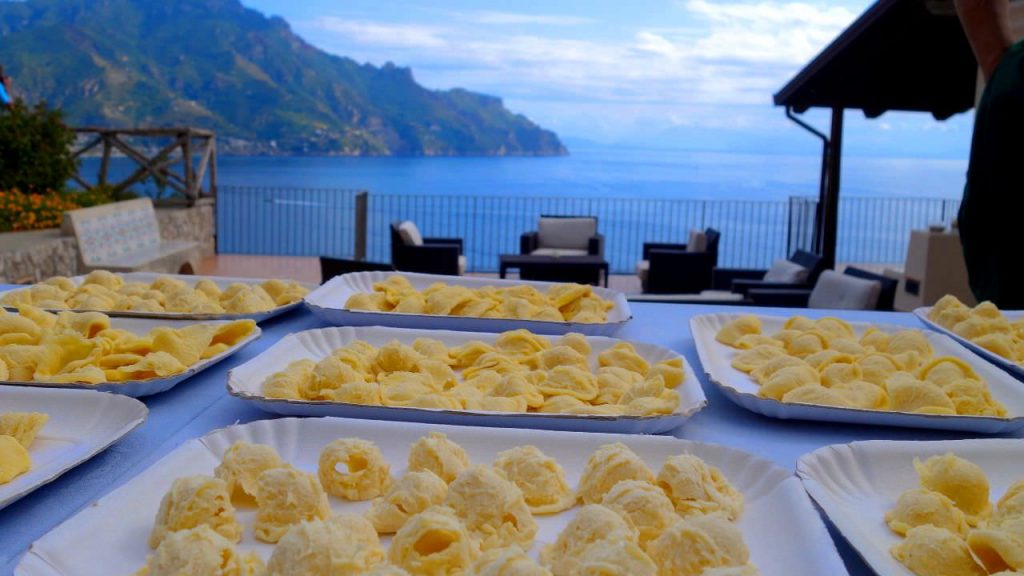 We make pasta from scratch in Amalfi