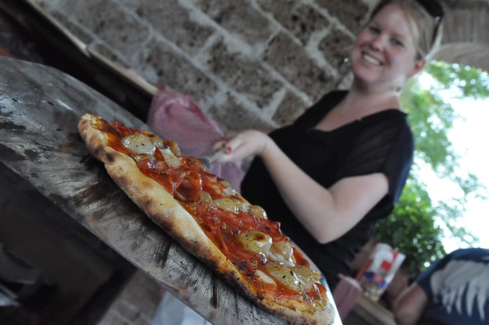 Making Pizza from scratch at the Villa