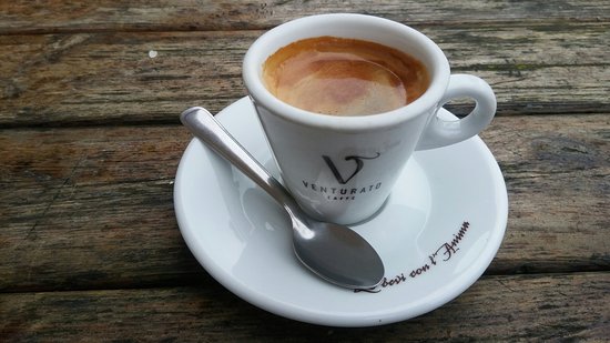 a long espresso in Italy. 