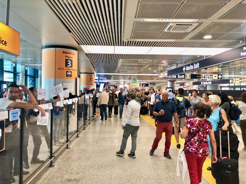 The Welcome Committee at Rome Fiumicino Airport