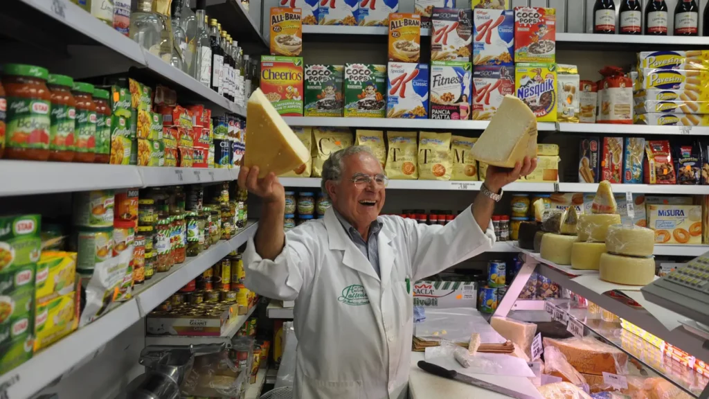 Local grocer in our home base of Soriano nel Cimino, Italy